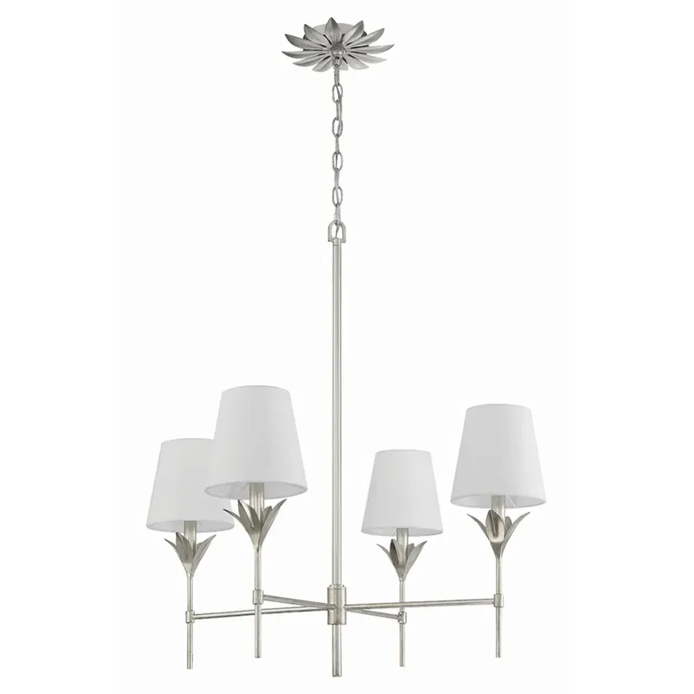 Liora Chandelier - Antique Silver, Steel