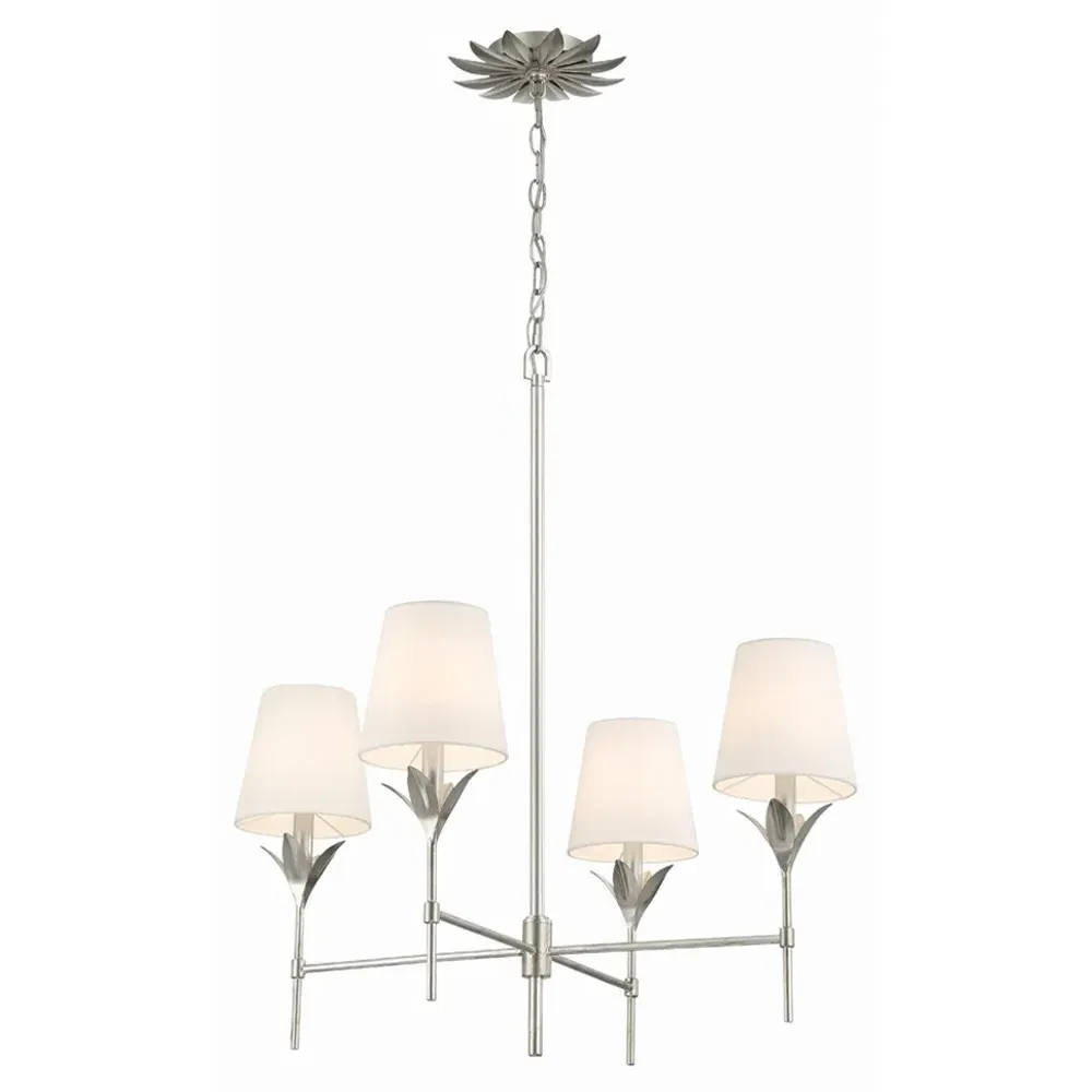 Liora Chandelier - Antique Silver, Steel