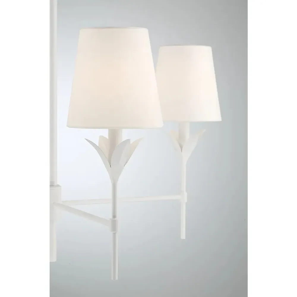 Liora Chandelier - Matte White, Steel