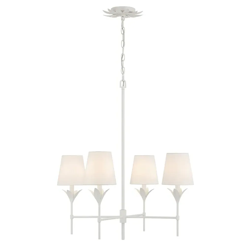 Liora Chandelier - Matte White, Steel