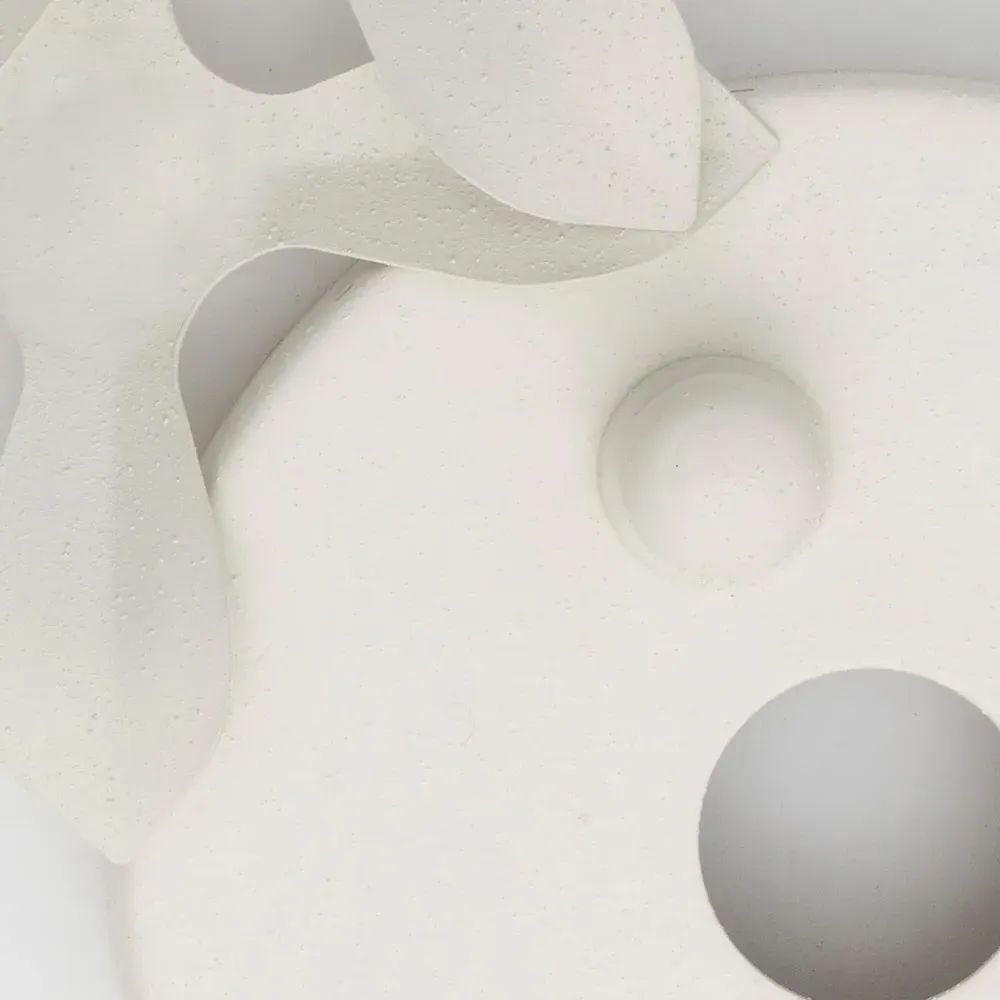 Liora Leaf Steel Chandelier - Matte White