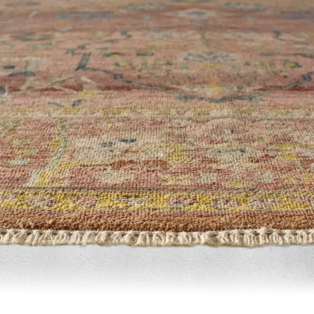 Liorae Ushak Hand Knotted Rug - Terracotta, Wool