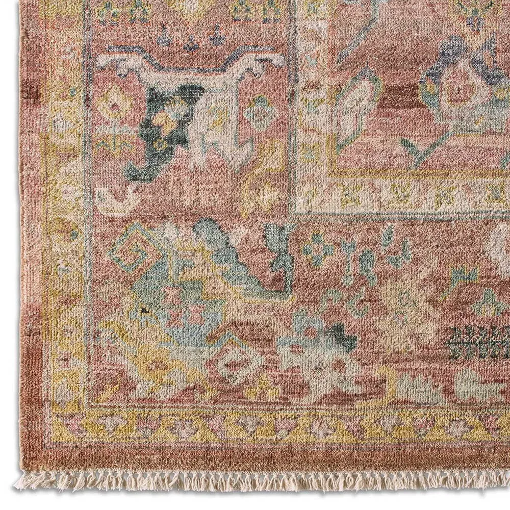 Liorae Ushak Hand Knotted Rug - Terracotta, Wool