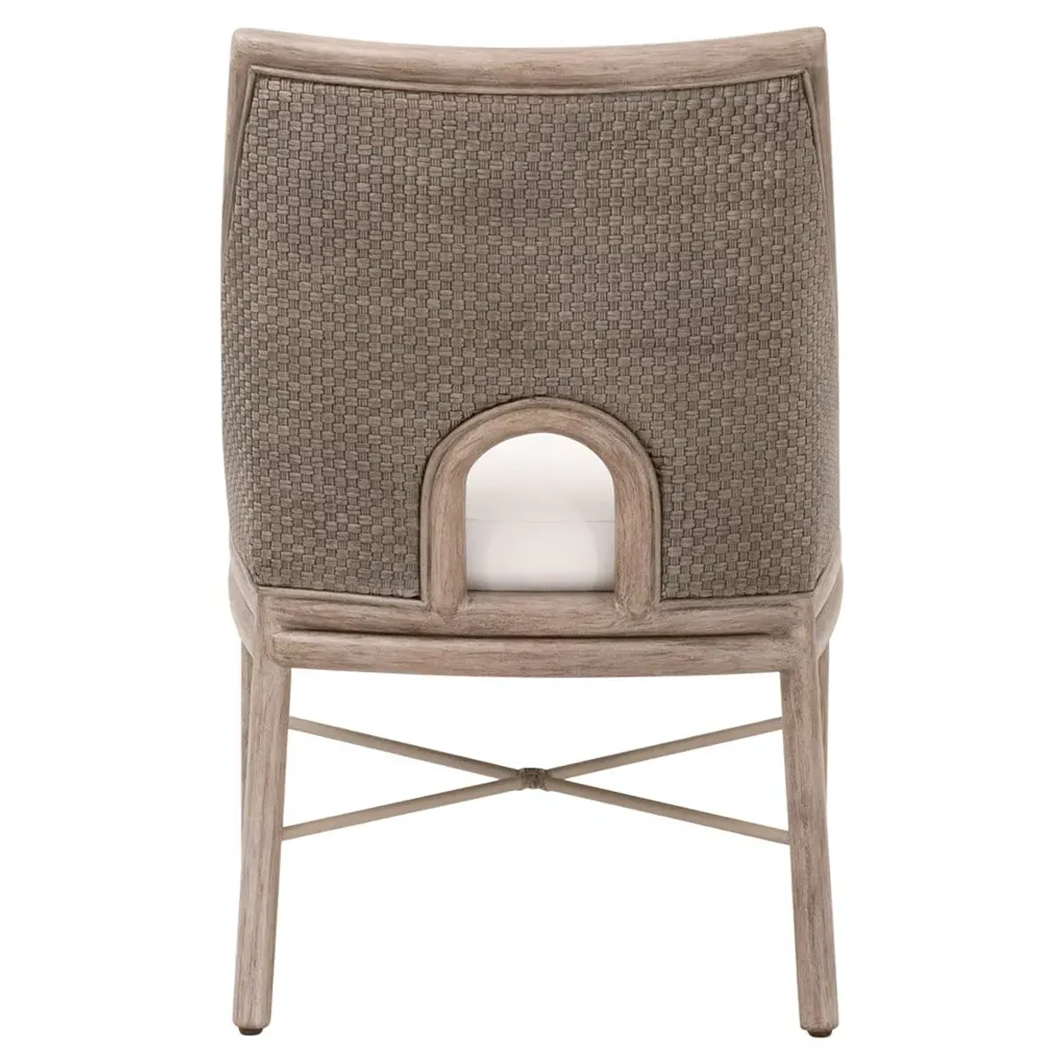 Lira Dining Chair Set of 2 - Grey, Mahogany