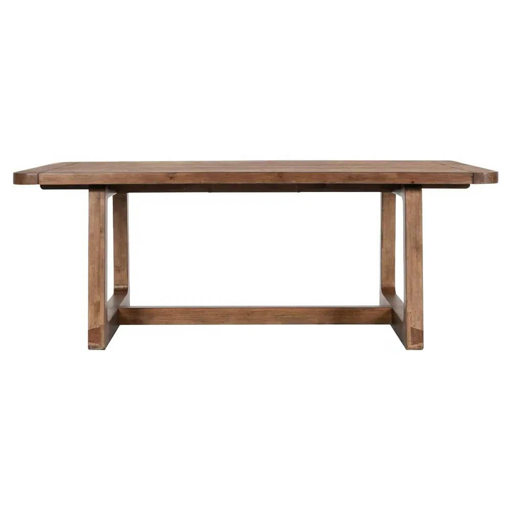 Lissa Extendable Rectangular Dining Table - Brown, Oak image
