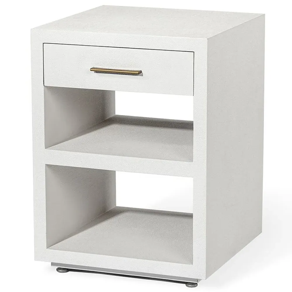 Livia Small Nightstand - Natural White, Wood