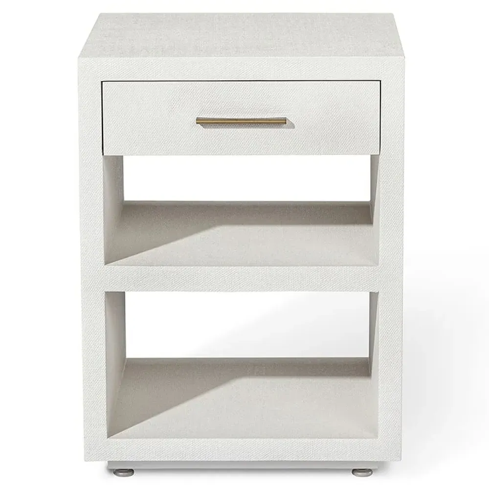 Livia Small Nightstand - Natural White, Wood image