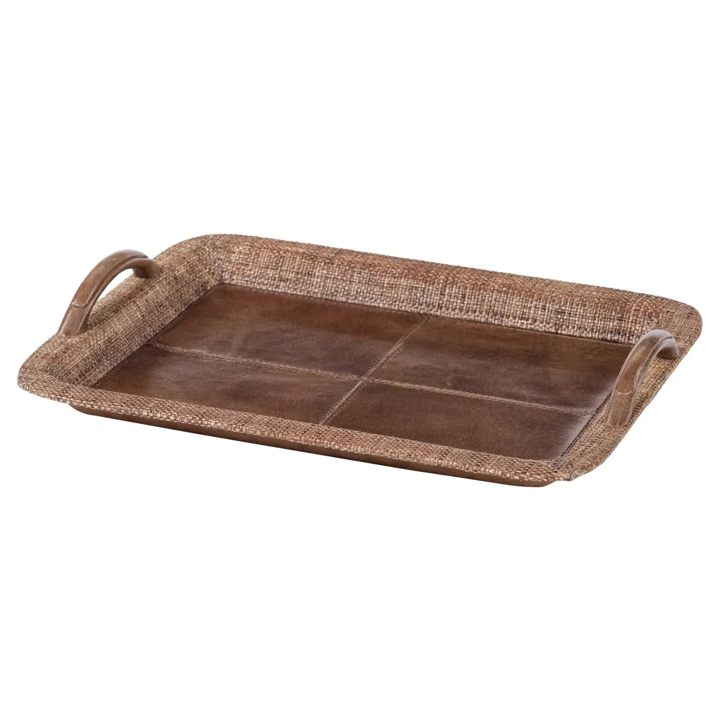 Livia Small Serving Tray - Brown, Leather image