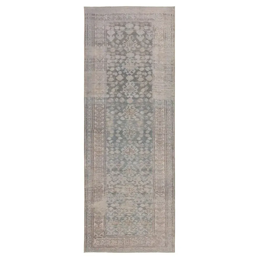 Liya Ushak Patterned Rug - Grey, Polyester