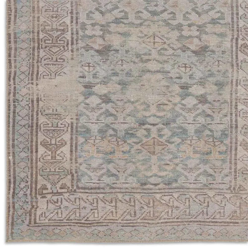 Liya Ushak Patterned Rug - Grey, Polyester