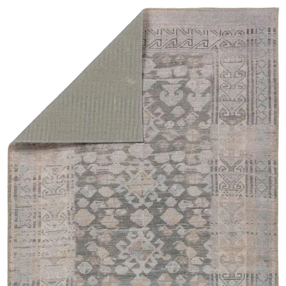 Liya Ushak Patterned Rug - Grey, Polyester