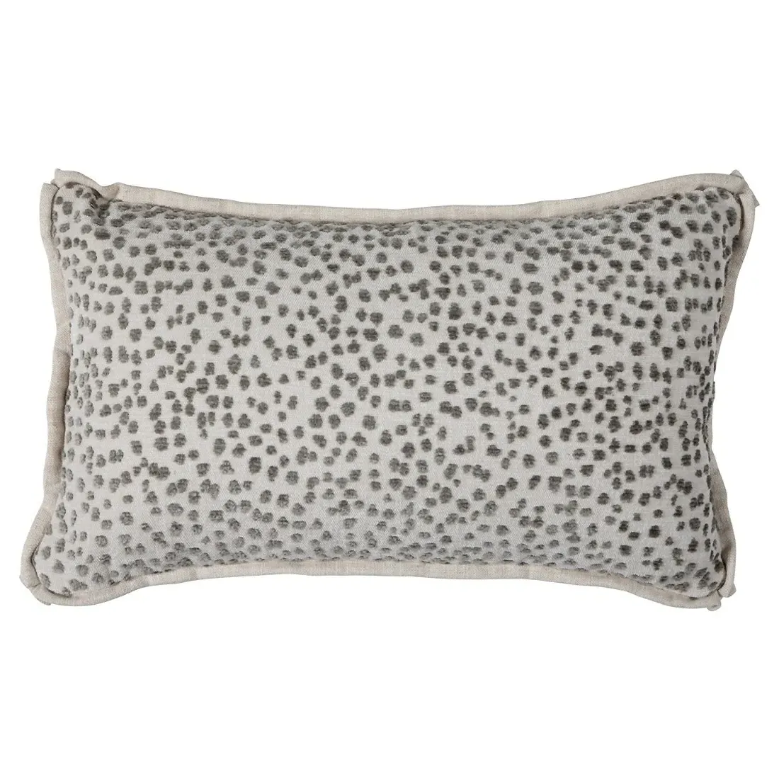 Lizette Textured Lumbar Pillow - Light Grey image