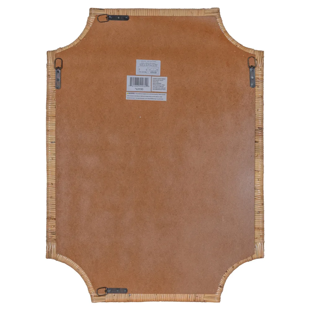 Lolita Rattan Wall Mirror - Brown
