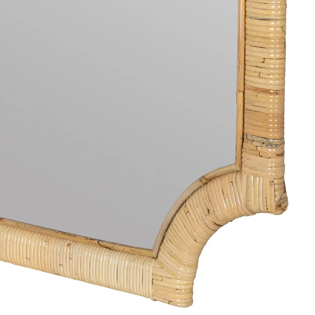 Lolita Rattan Wall Mirror - Brown