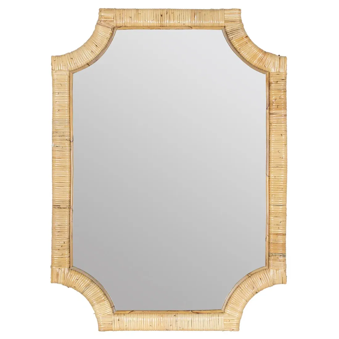 Lolita Rattan Wall Mirror - Brown image