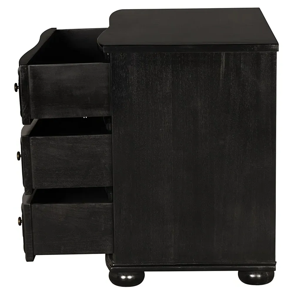 Londyn Dresser - Black, Mahogany