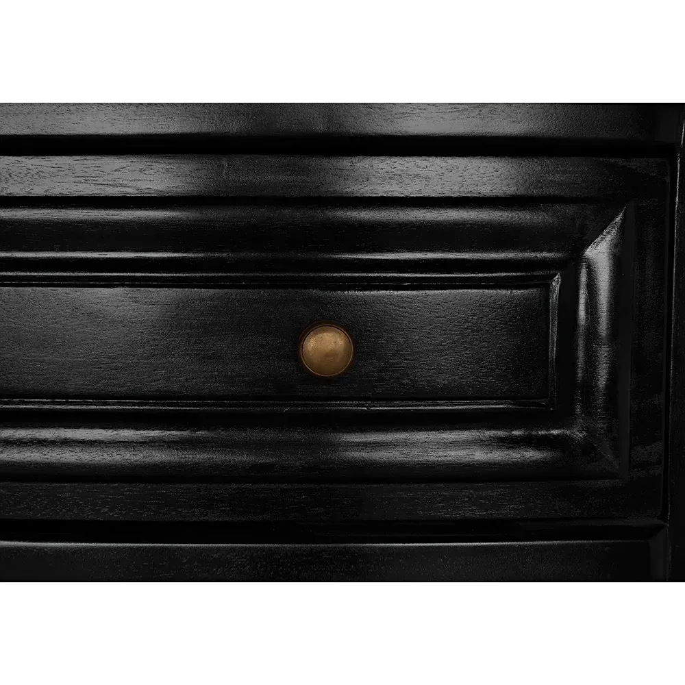 Londyn Dresser - Black, Mahogany