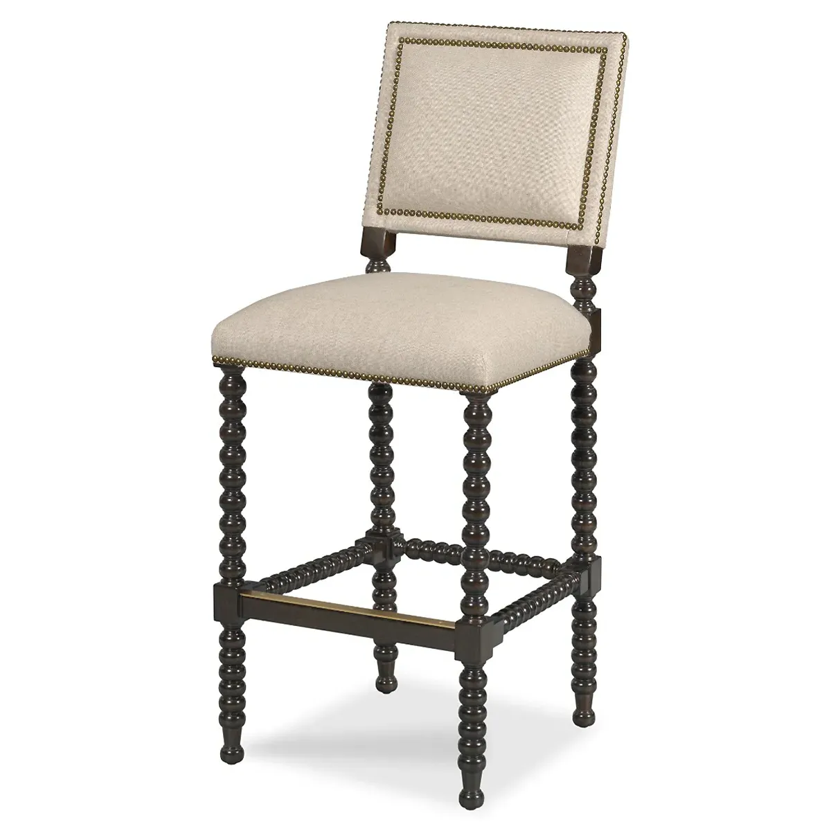 Longmont Counter Stool - Beige, Linen