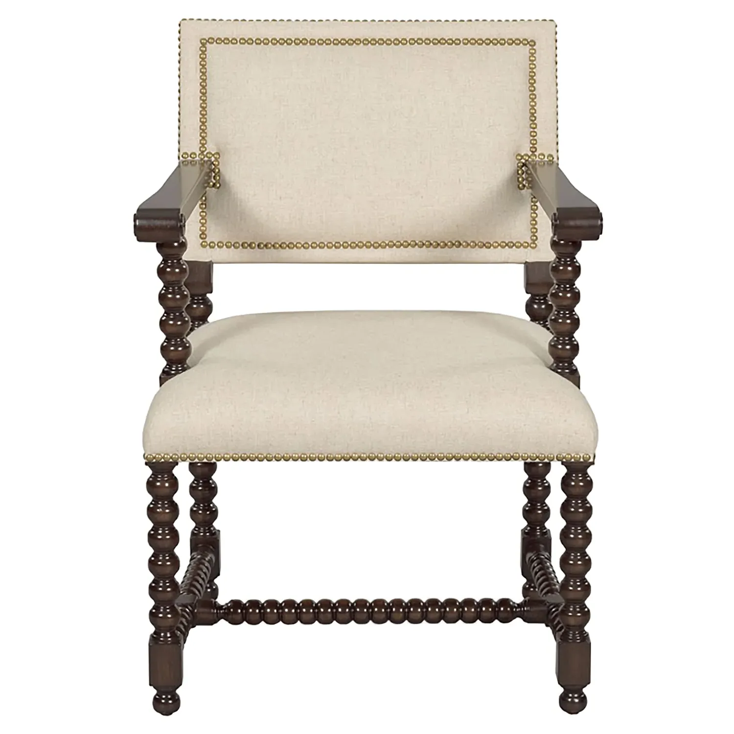 Longmont Dining Arm Chair - Beige, Linen
