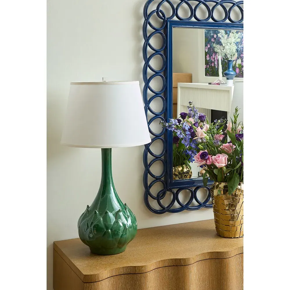 Loop Wall Mirror - Marine Blue, Resin