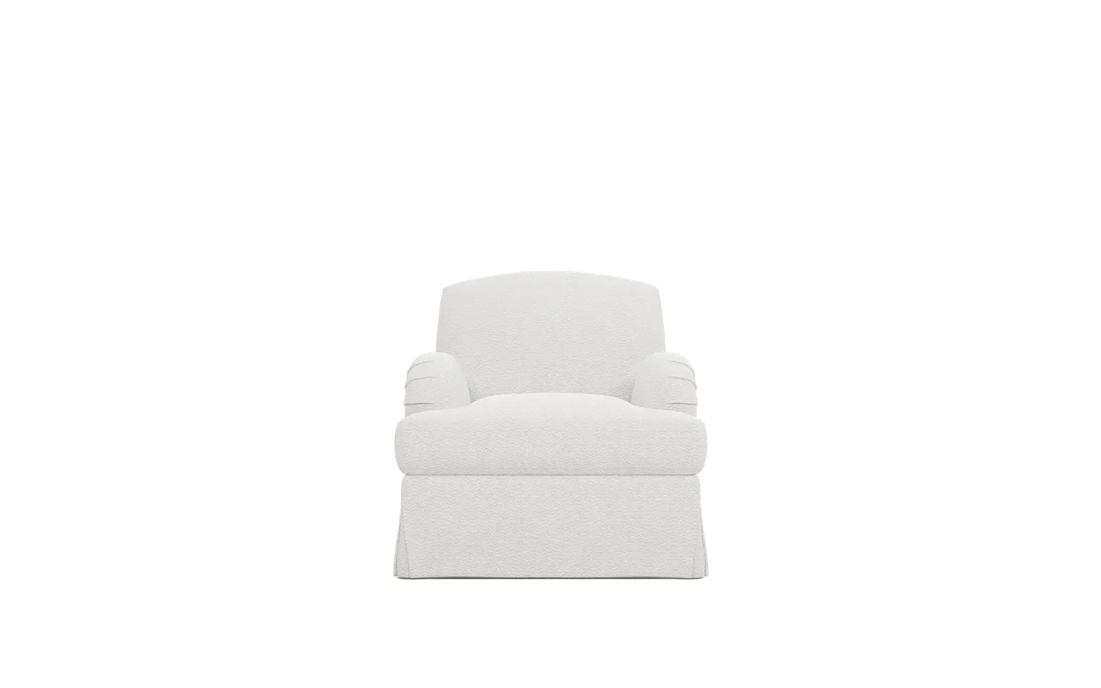 Lorelai Skirted Chair - White Lamb