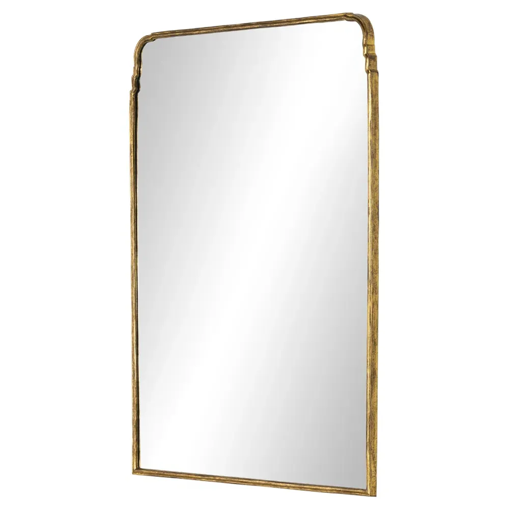Loren Arched Floor Mirror - Gold, Aluminum