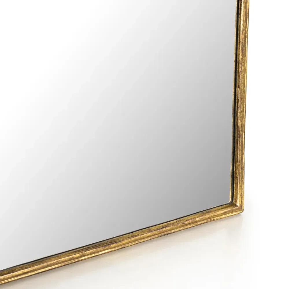 Loren Arched Floor Mirror - Gold, Aluminum