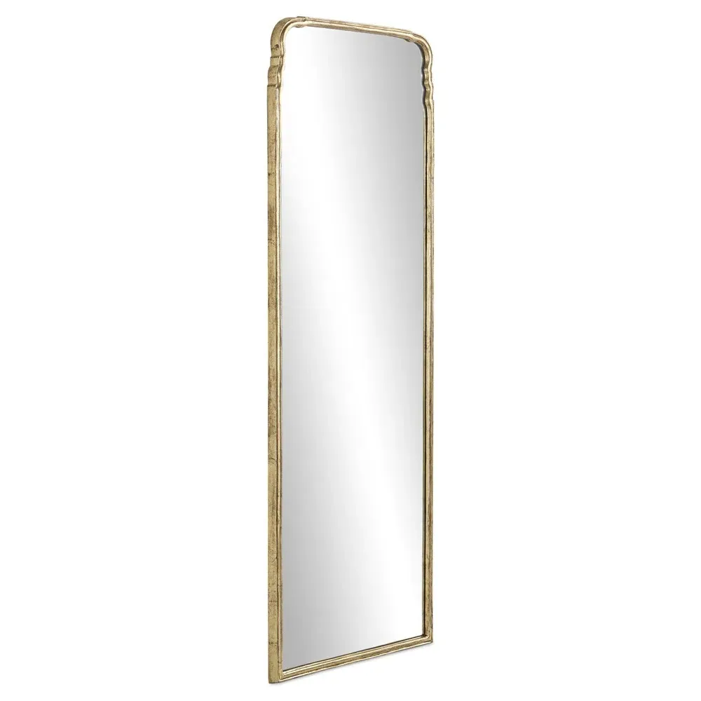 Loren Arched Floor Mirror - Gold, Aluminum