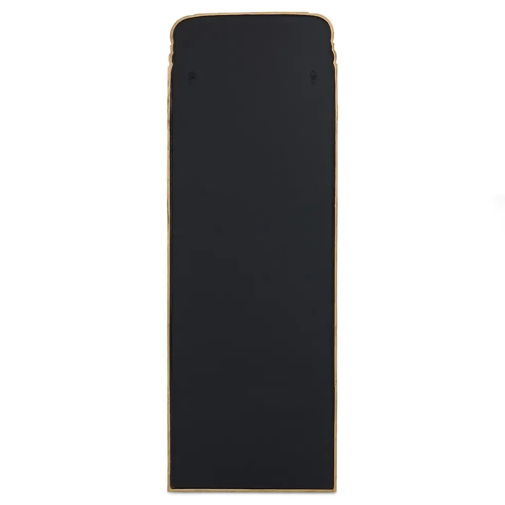 Loren Arched Floor Mirror - Gold, Aluminum