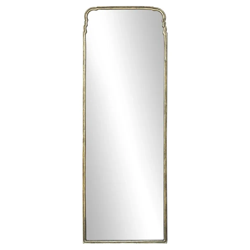 Loren Arched Floor Mirror - Gold, Aluminum