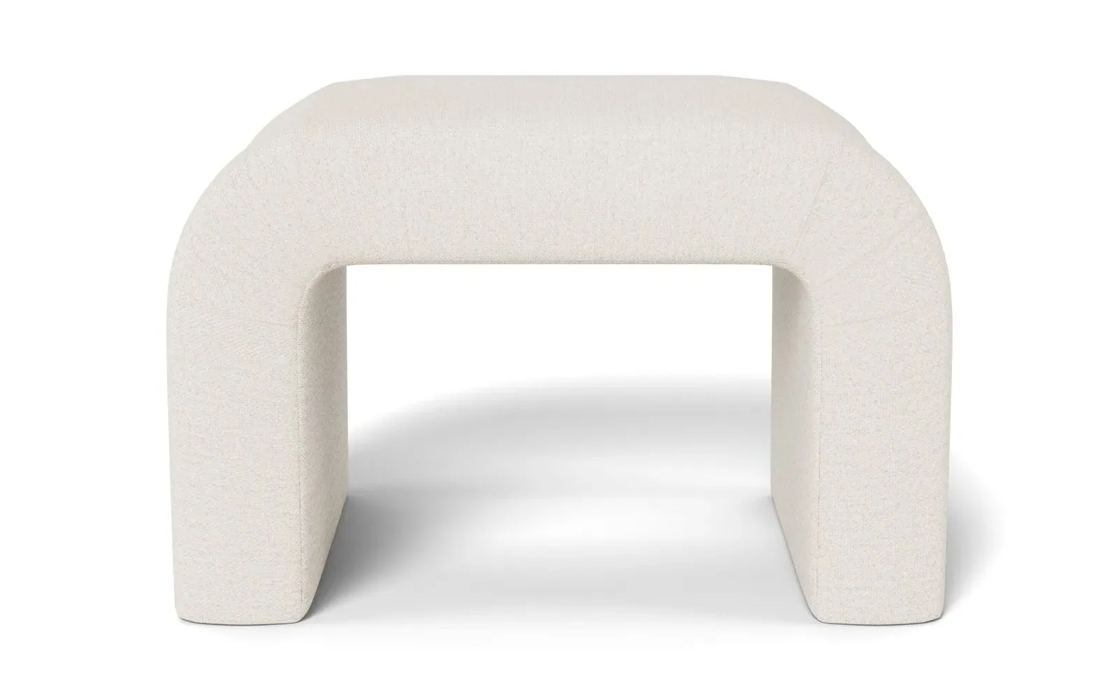 Loreta Ottoman - Mascarpone, Performance Basket Weave