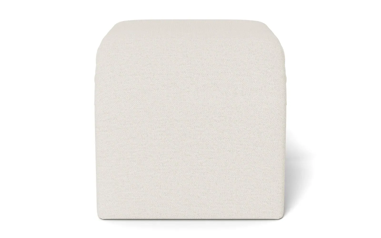 Loreta Ottoman - Mascarpone, Performance Basket Weave