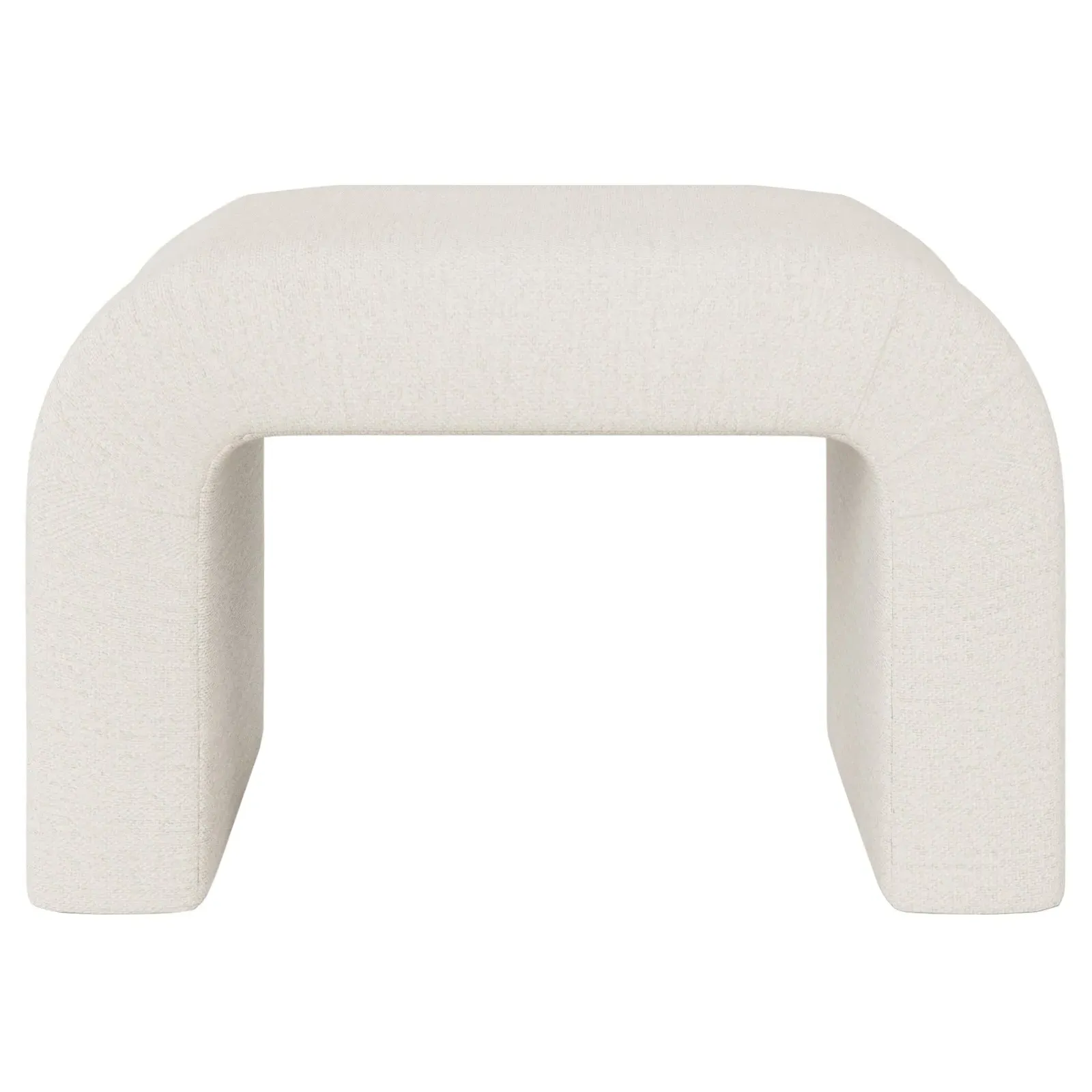 Loreta Ottoman - Mascarpone, Performance Basket Weave image