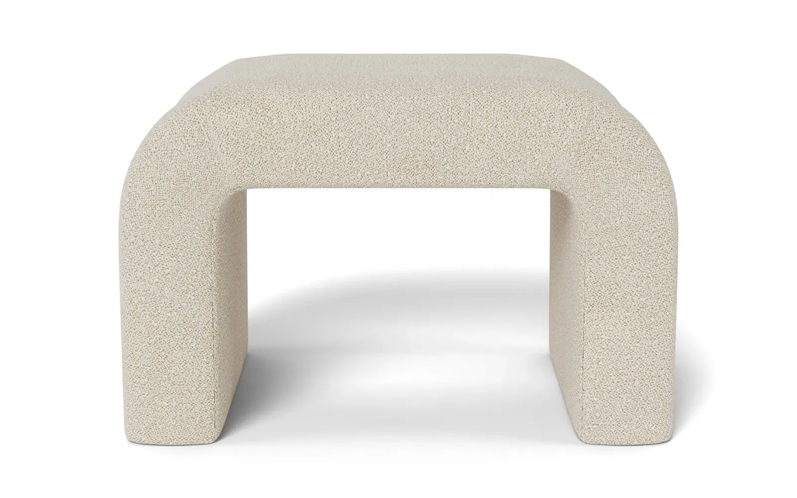 Loreta Ottoman - Sugar Cookie, Boucle