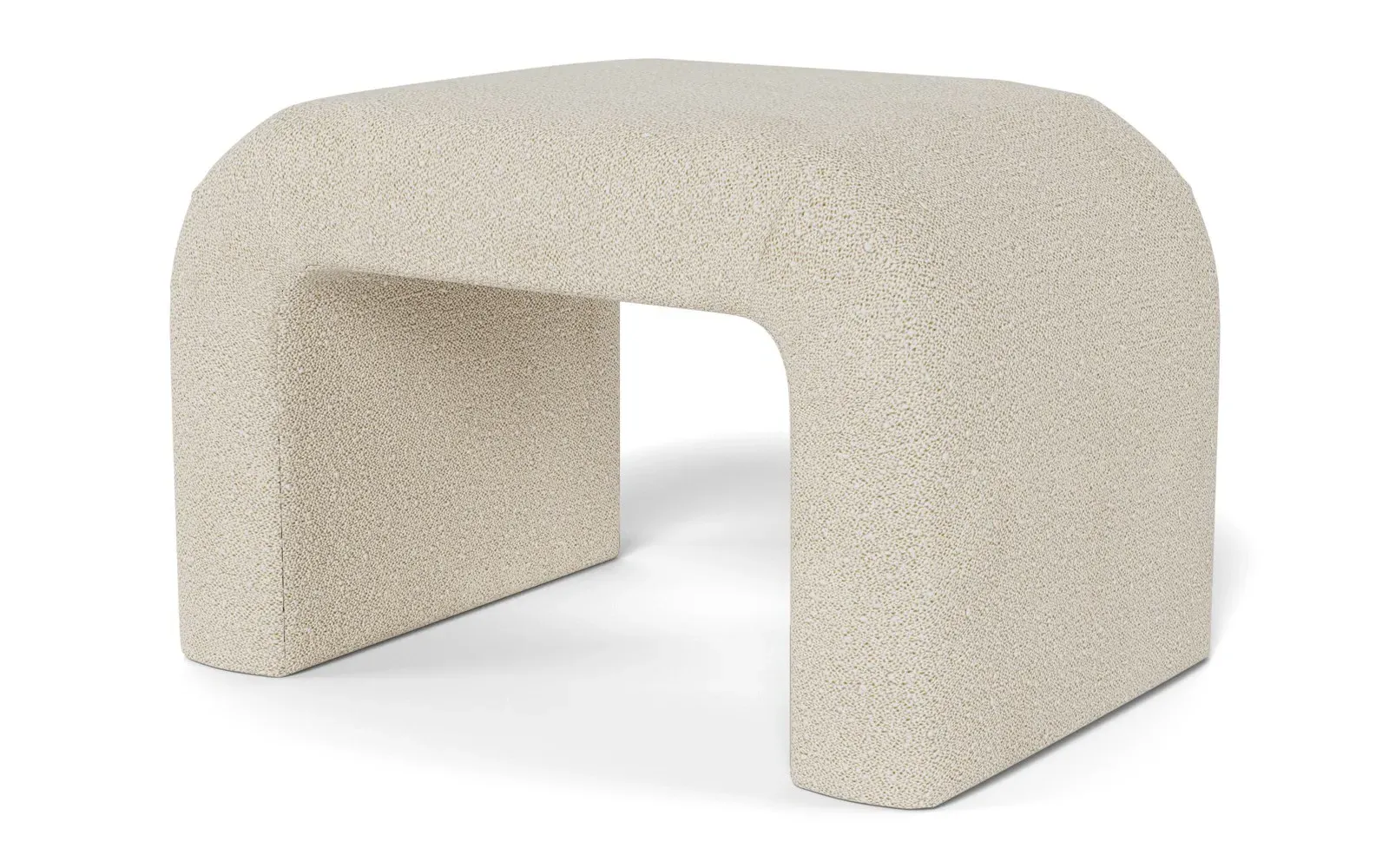 Loreta Ottoman - Sugar Cookie, Boucle