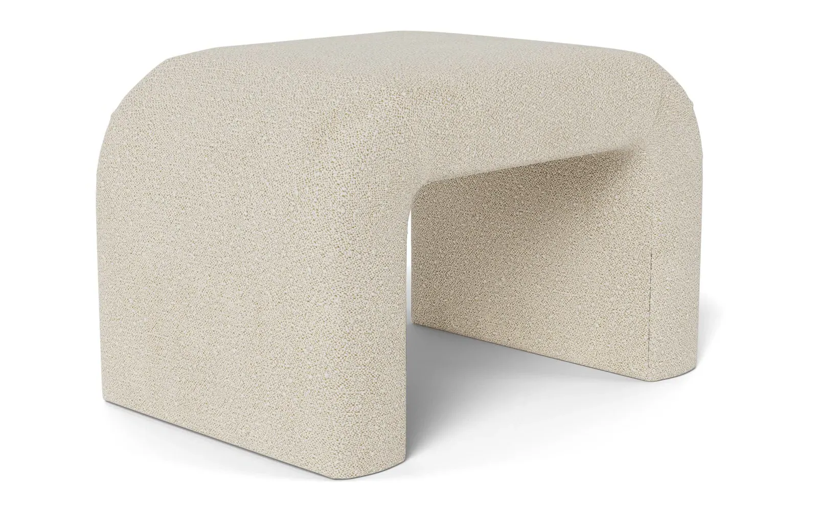 Loreta Ottoman - Sugar Cookie, Boucle