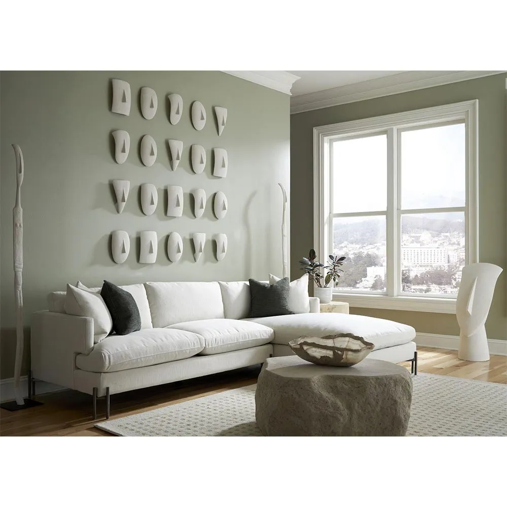 Loretta Geometric Cycladic Wall Sculpture Set - White