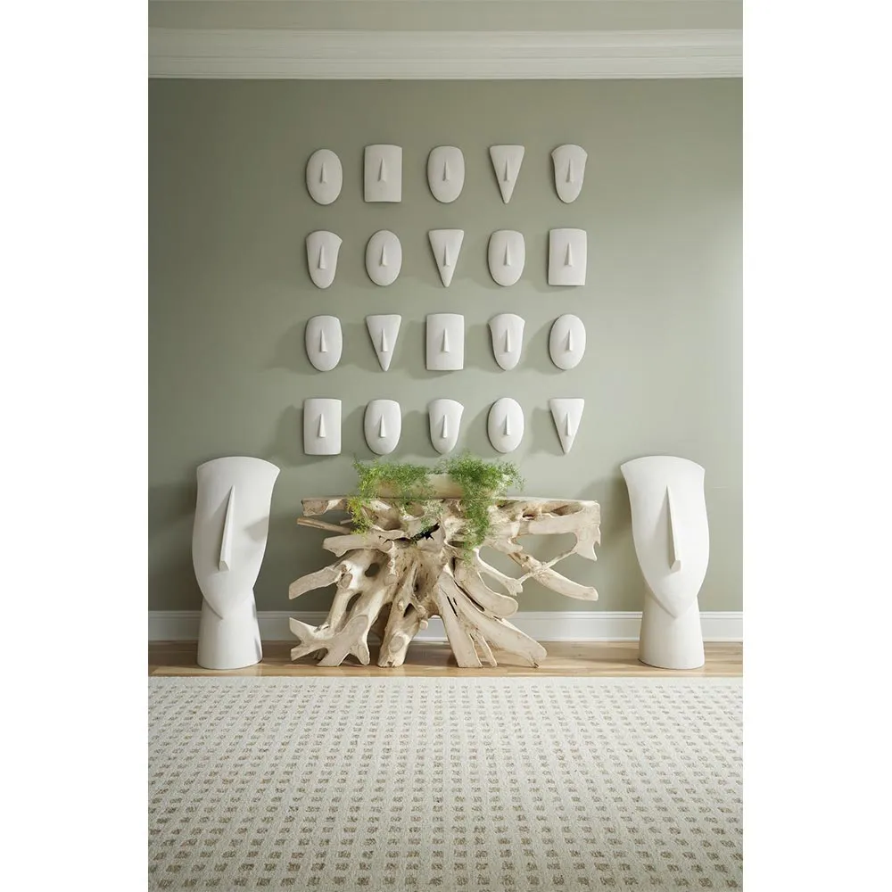 Loretta Geometric Cycladic Wall Sculpture Set - White