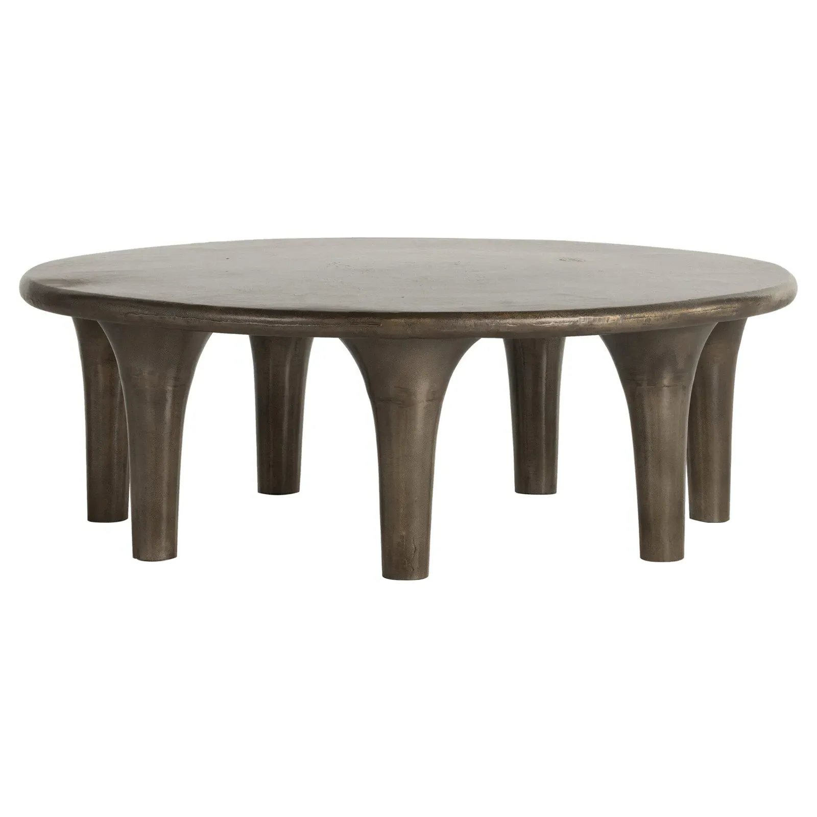Loretta Round Coffee Table - Aged Bronze, Aluminum image