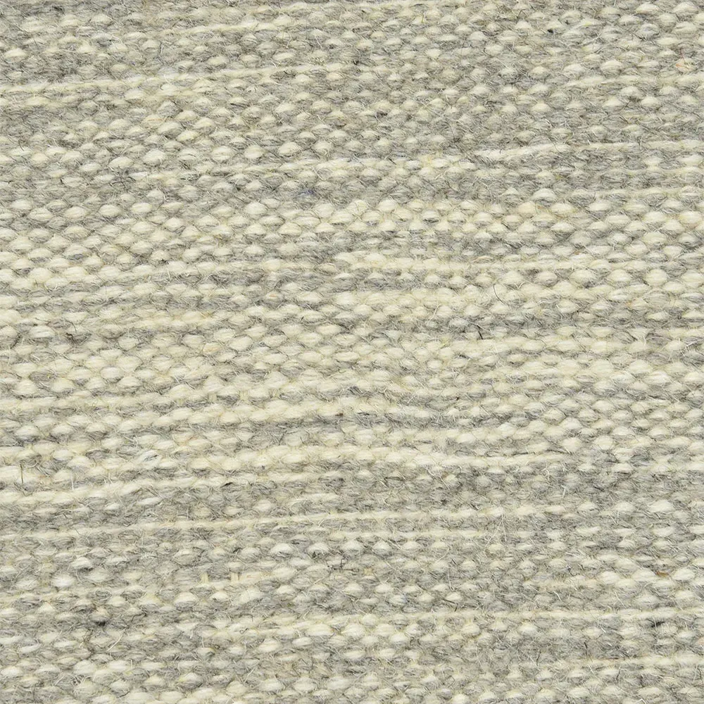 Loretta Striped Rug - Silver, Wool
