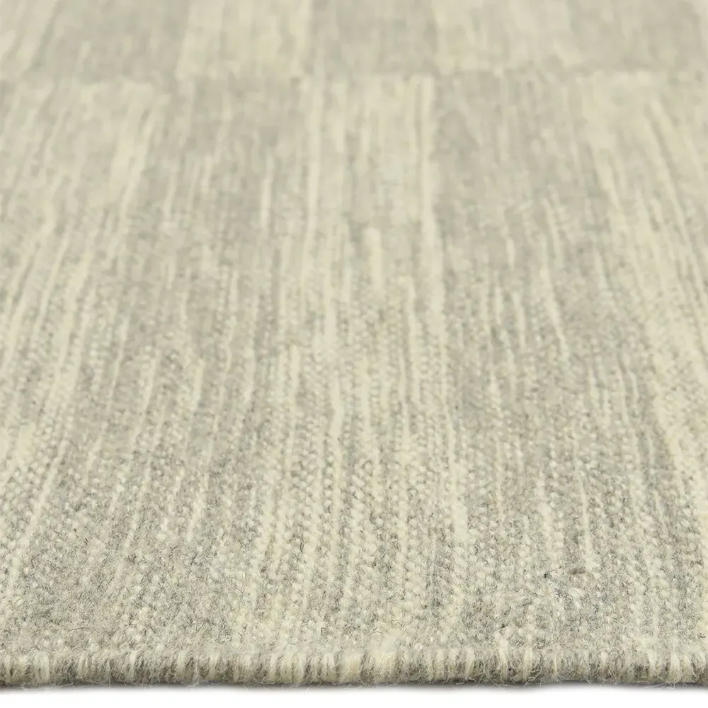 Loretta Striped Rug - Silver, Wool