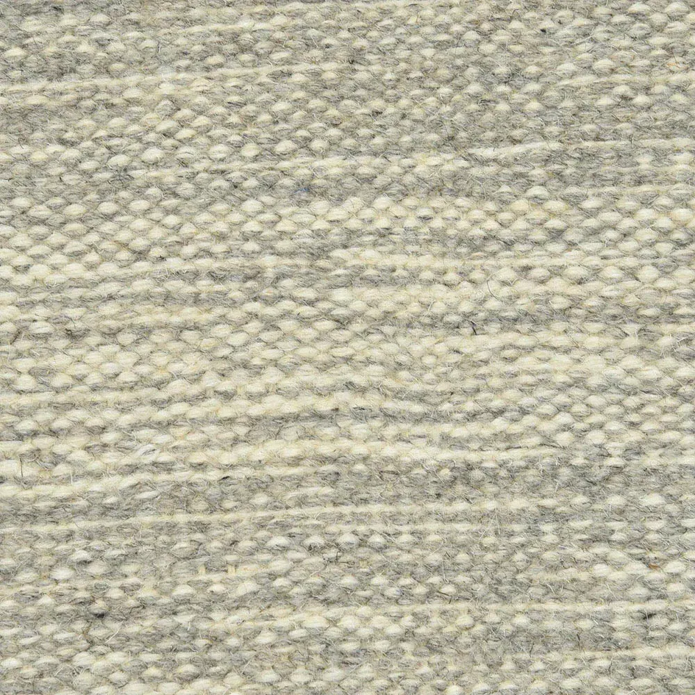 Loretta Striped Rug - Silver, Wool