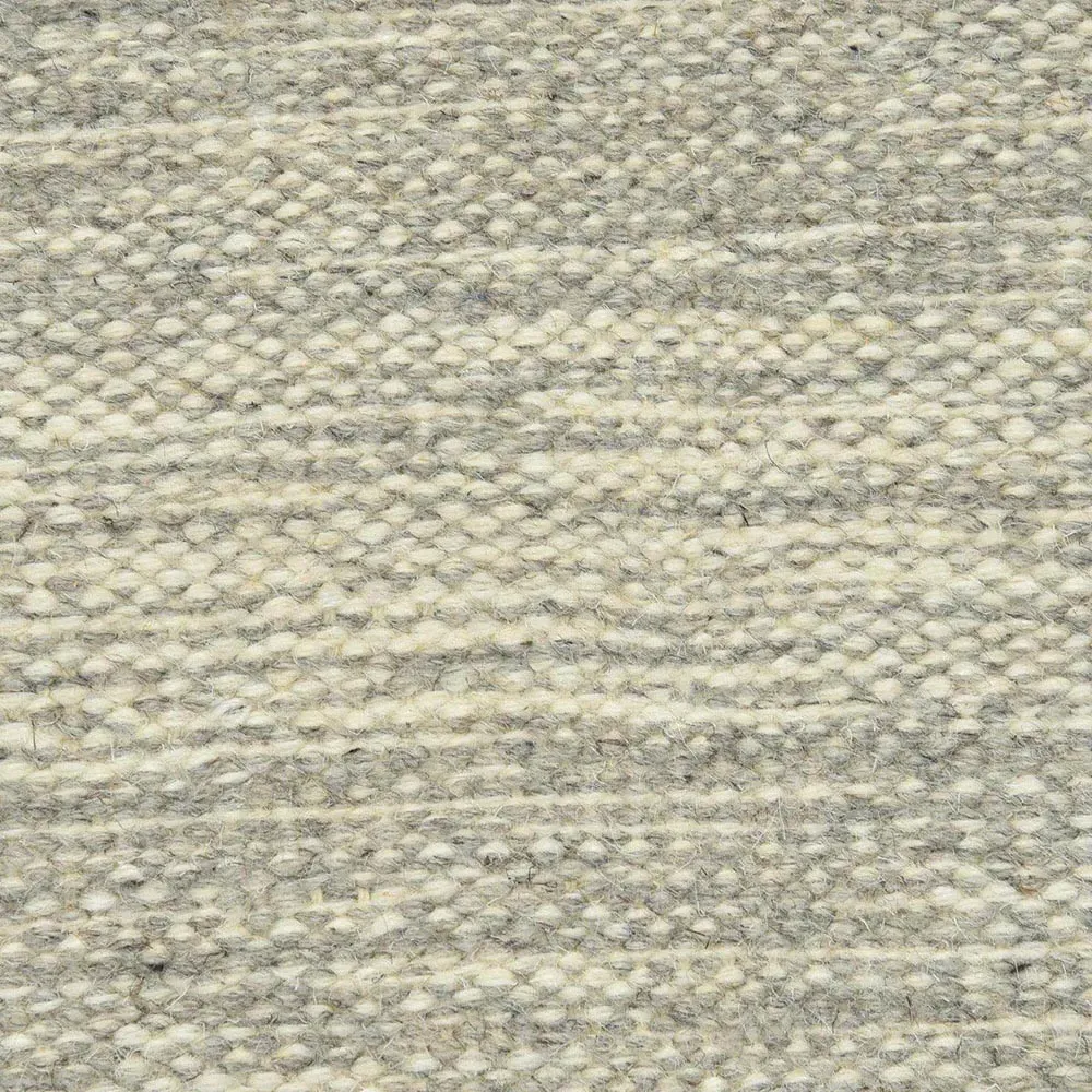 Loretta Striped Rug - Silver, Wool