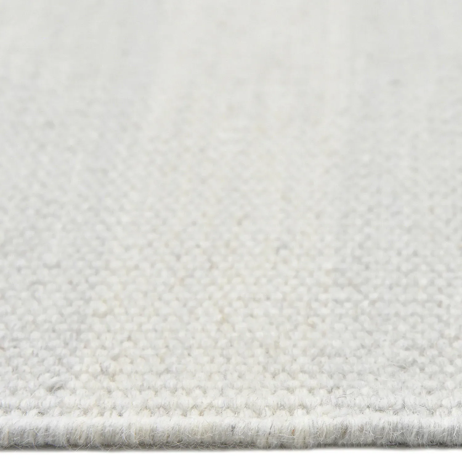 Loretta Striped Rug - White, Wool