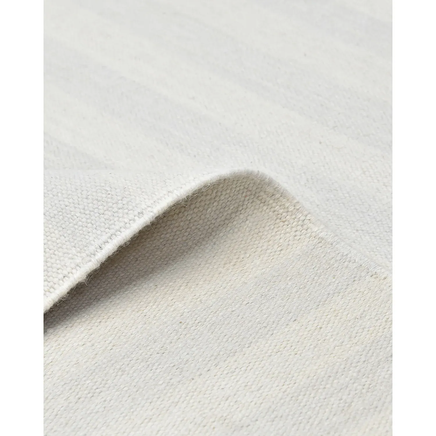 Loretta Striped Rug - White, Wool