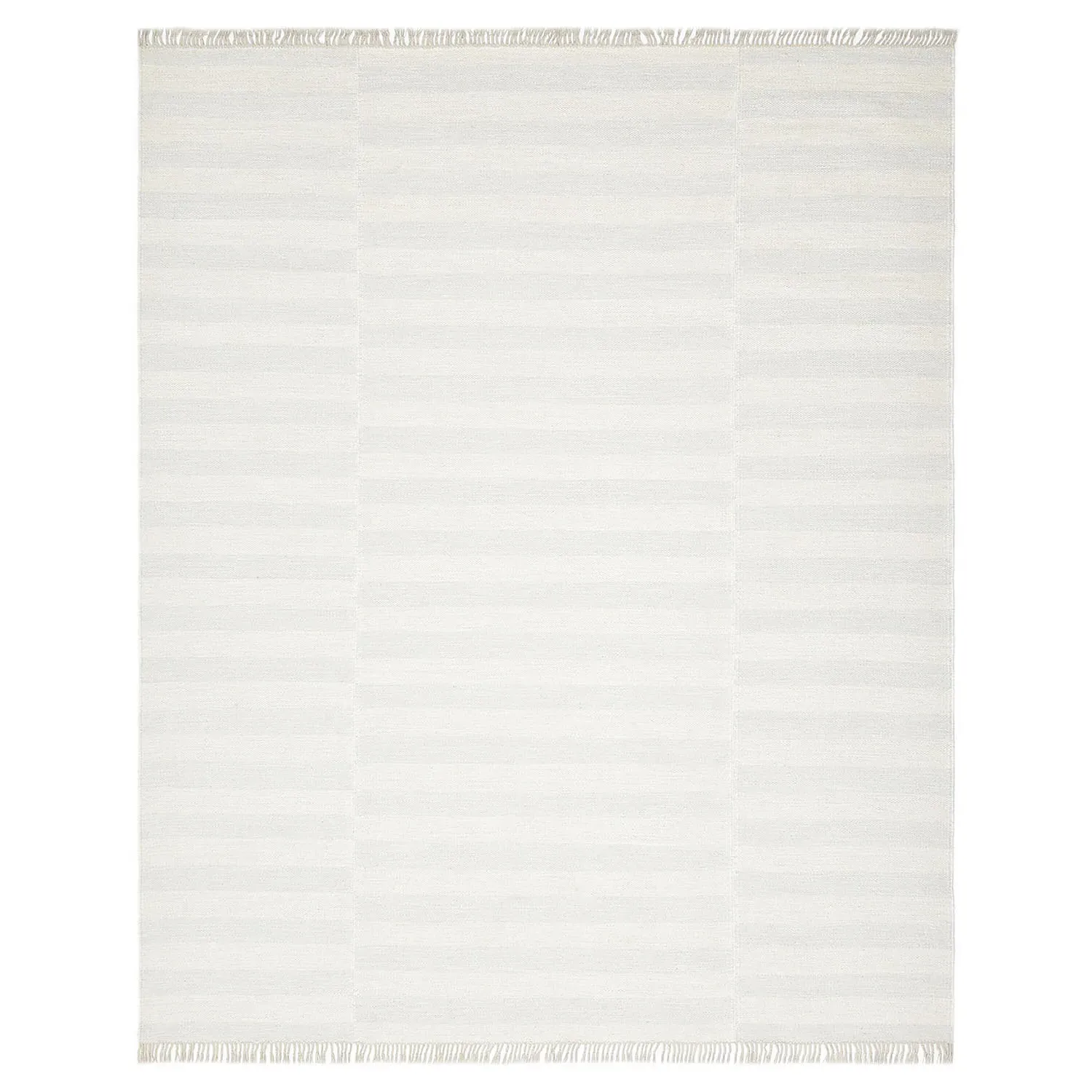 Loretta Striped Rug - White, Wool