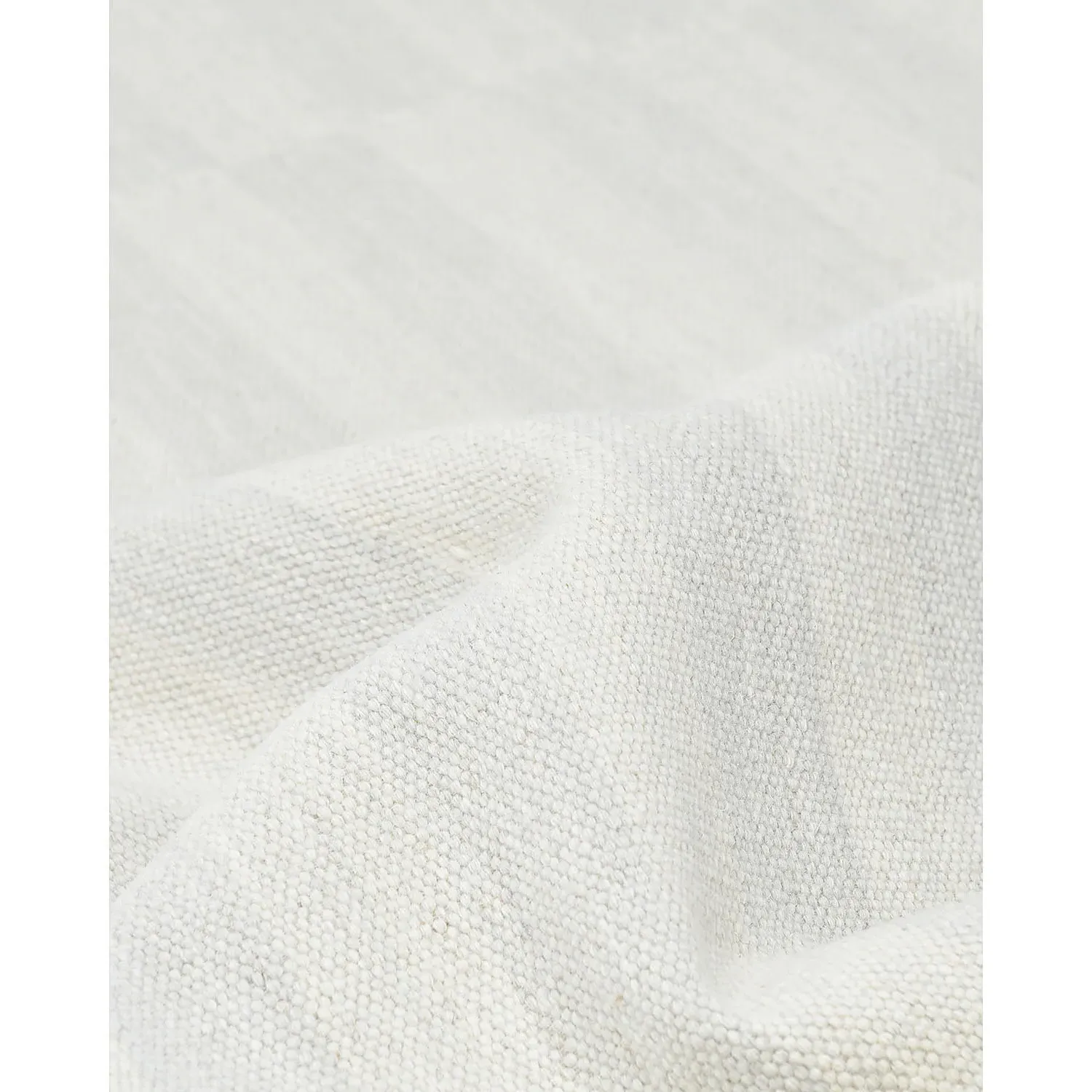 Loretta Striped Rug - White, Wool