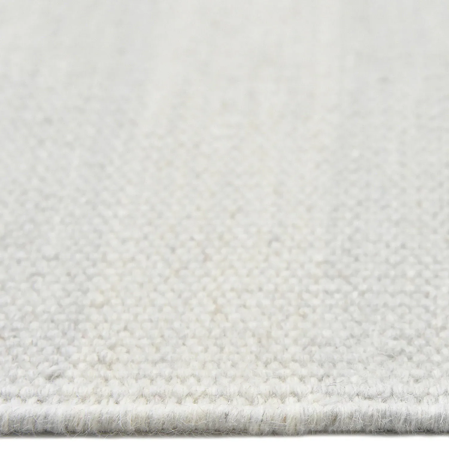Loretta Striped Rug - White, Wool