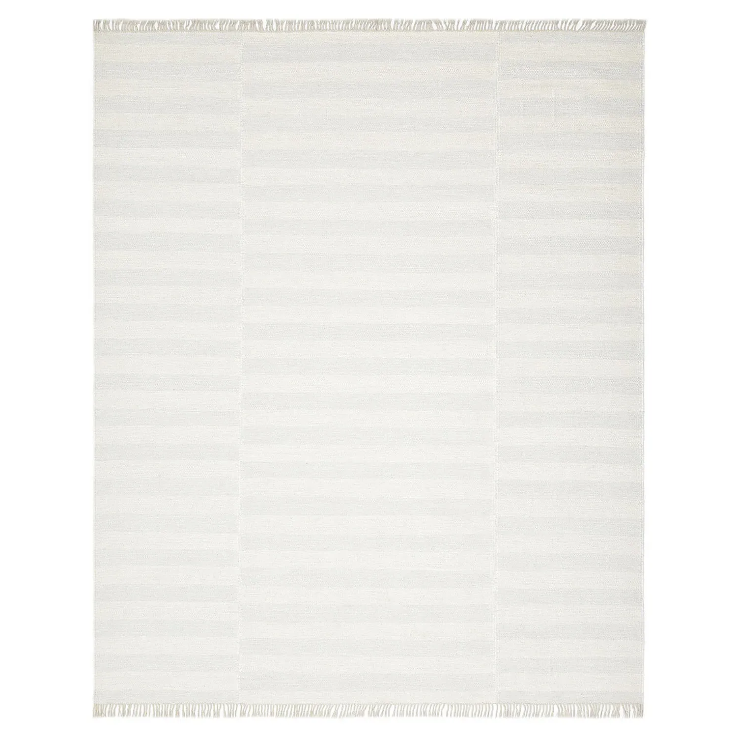 Loretta Striped Rug - White, Wool
