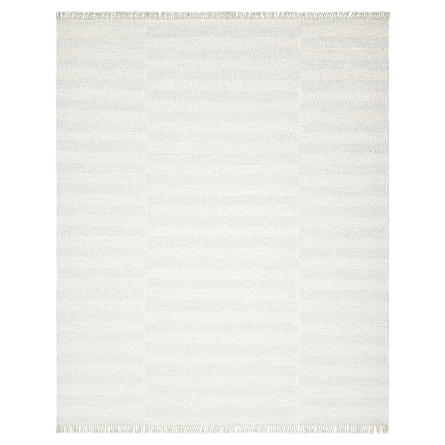 Loretta Striped Rug - White, Wool